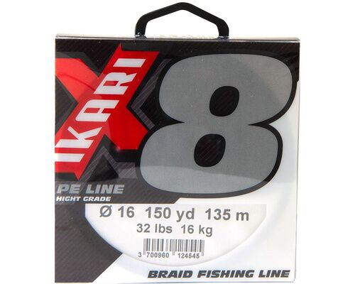 POWERLINE TRESSE IKARI X8 GRISE 135M Ø18 POWERLINE