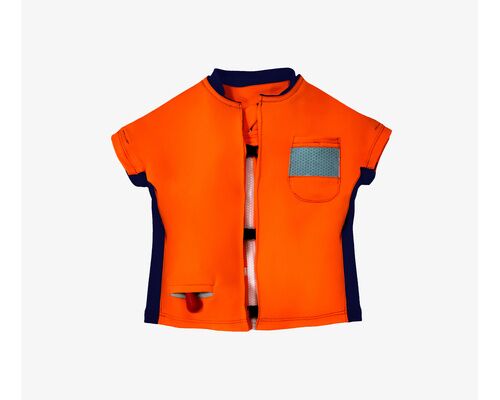 FLOATEE Gilet de sauvetage enfant Orange 22-30kg manches cou