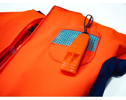 FLOATEE Gilet de sauvetage enfant Orange 22-30kg manches cou