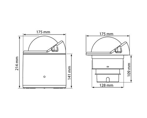PLASTIMO FUT HORIZON 135, ABS BLANC