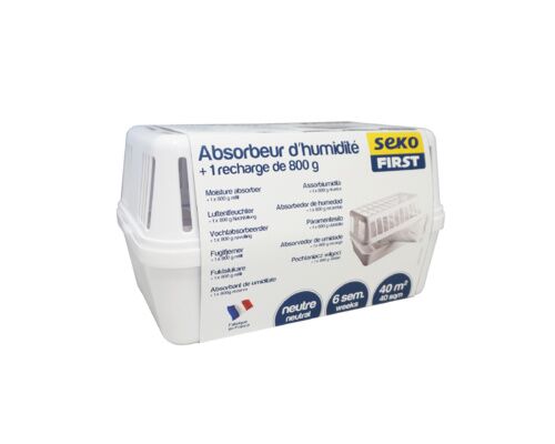 Absorbeur d'humidité avec bac 800 gr SEKOFIRST