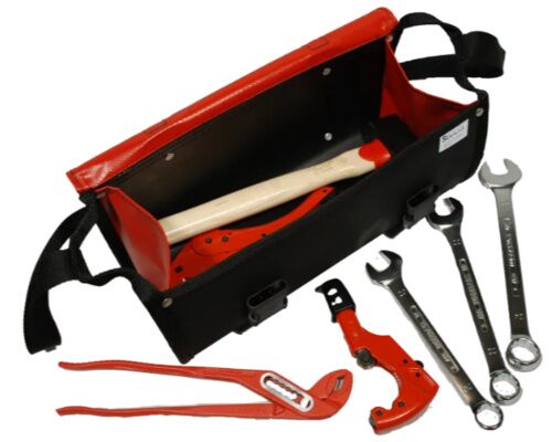 OUTILS OCEANS Sacoche à outils petit modèle rouge