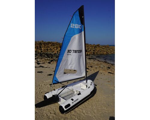 3D TENDER Sail TENDER 280 bleue et blanche