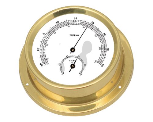TALAMEX Hygrometre Série 125 Laiton poli