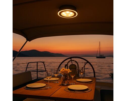 LUMAGSOLAR Plafonnier LED solaire avec aimant