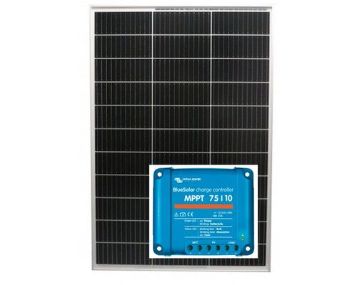 VICTRON Kit Panneau solaire 130W+régulateur MPPT 75/15