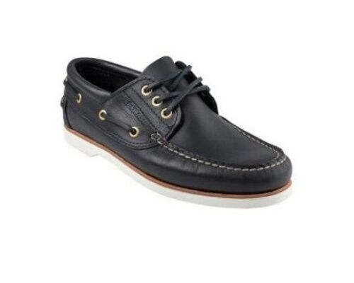 BOTALO Chaussures de pont Skipper cuir marine
