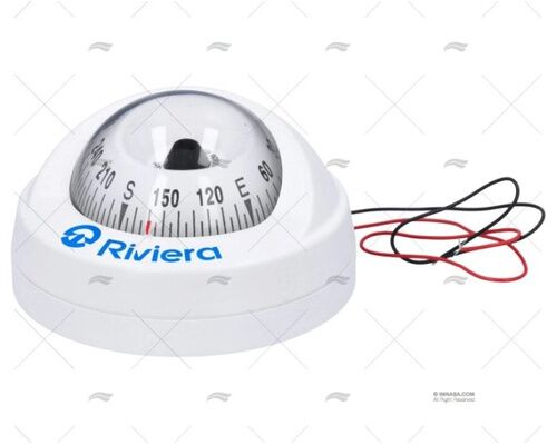 RIVIERA compas plat pont ARIES 2 blanc avec éclairage
