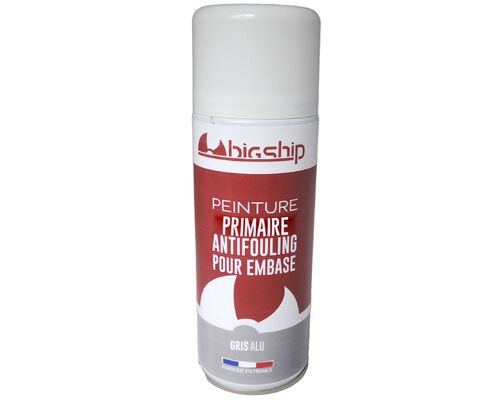 BIGSHIP AÉROSOL PRIMAIRE ANTIFOULING EMBASE/HÉLICE GRIS ALU