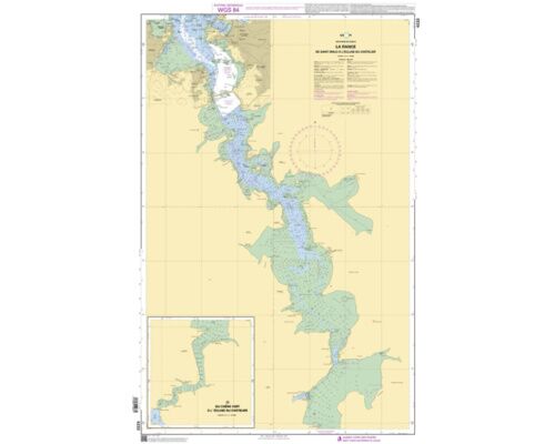 SHOM 4233 à plat La Rance-De St Malo à l'Ecluse du Châtelier