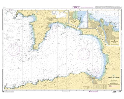 SHOM 7121 à plat Baie de Douarnenez
