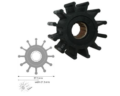 JOHNSON Turbine Ø ext 57.1mm - ep. 31.5mm F5 09-1027B Johnson Pump JOHNSON Turbine Ø ext 57.1mm - ep. 31.5mm F5 09-1027B Johnson Pump