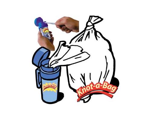 Distributeur sac poubelle knot-a-bag Topoplastic Distributeur sac poubelle knot-a-bag Topoplastic