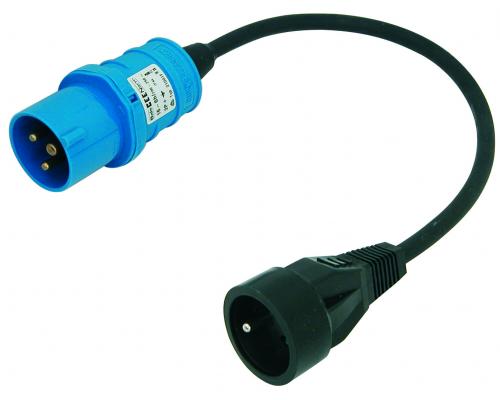 BALS Adaptateur 230V-10/16A CEI/USE fiche mâle P17 et prise BALS Adaptateur 230V-10/16A CEI/USE fiche mâle P17 et prise