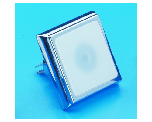 Spot carré 38x38mm 12V laiton chromé Trem Spot carré 38x38mm 12V laiton chromé Trem