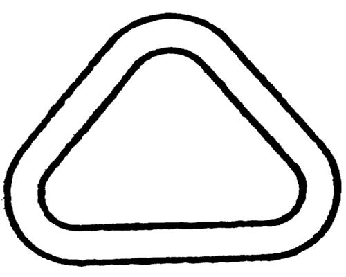 WICHARD Triangle largeur 50mm fil de 6mm Wichard WICHARD Triangle largeur 50mm fil de 6mm Wichard