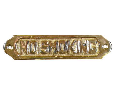 Plaque laiton : no smoking Topoplastic Plaque laiton : no smoking Topoplastic