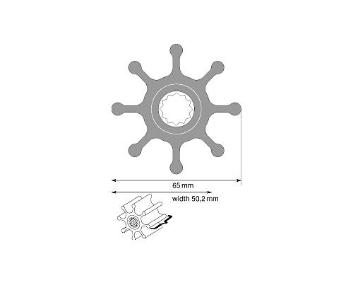 JABSCO Turbine Øext 65mm ep 50.2mm 17937-0001 Jabsco JABSCO Turbine Øext 65mm ep 50.2mm 17937-0001 Jabsco