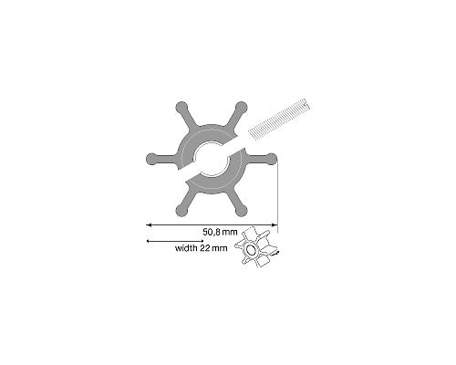 JABSCO Turbine Øext 51mm ep 22mm 673-0001 (MT116) Jabsco JABSCO Turbine Øext 51mm ep 22mm 673-0001 (MT116) Jabsco