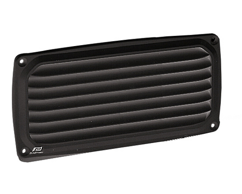 NUOVA RADE Grille aeration plastique rectangulaire noire 200 Nuova Rade NUOVA RADE Grille aeration plastique rectangulaire noire 200 Nuova Rade