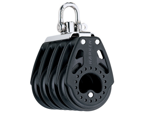 HARKEN Poulie quadruple manille Carbo Ø réa 57mm Ø cord 8/10 Harken