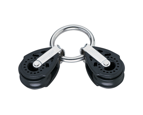 HARKEN Poulie double point d'écoute Carbo Ø réa 29mm Ø cord Harken