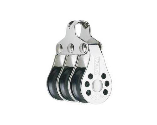HARKEN Poulie micro triple Ø réa 22mm Ø cord 4/6mm Harken HARKEN Poulie micro triple Ø réa 22mm Ø cord 4/6mm Harken