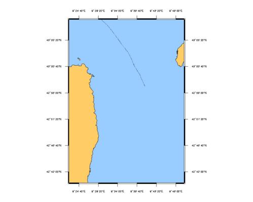 SHOM 6822 à plat Côte Est de Corse - Abords Nord de Bastia Shom SHOM 6822 à plat Côte Est de Corse - Abords Nord de Bastia Shom