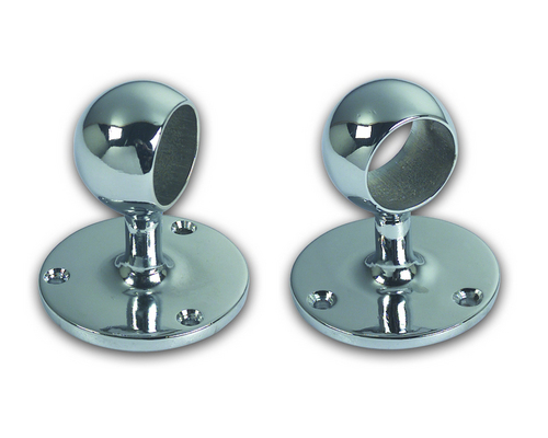 FORESTI Embout de rampe laiton chromé pour tube Ø30mm Foresti Suardi FORESTI Embout de rampe laiton chromé pour tube Ø30mm Foresti Suardi