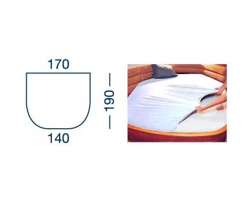 MARINE BUSINESS Drap housse Lg 190 x 140/170 cm - blanc Marine Business MARINE BUSINESS Drap housse Lg 190 x 140/170 cm - blanc Marine Business