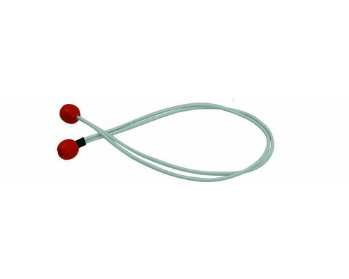 Ferlette élastique 60cm Ø4mm à boule plastique rouge l'unité Ferlette élastique 60cm Ø4mm à boule plastique rouge l'unité
