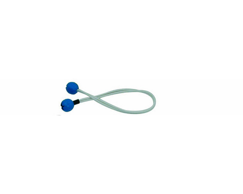 Ferlette élastique 40cm Ø4mm à boule plastique bleue l'unité Ferlette élastique 40cm Ø4mm à boule plastique bleue l'unité