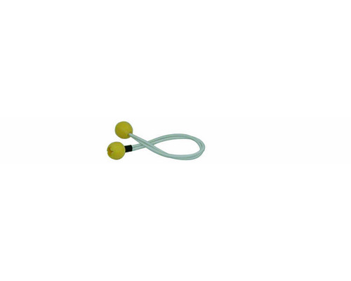 Ferlette élastique 30cm Ø4mm à boule plastique jaune l'unité Ferlette élastique 30cm Ø4mm à boule plastique jaune l'unité