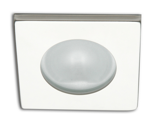 Spot carré RAY à Led lumière blanche froide laiton laqué bla Cantalupi Spot carré RAY à Led lumière blanche froide laiton laqué bla Cantalupi