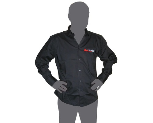 BIGSHIP Chemise ajustée homme manches longues noire XL BigShip