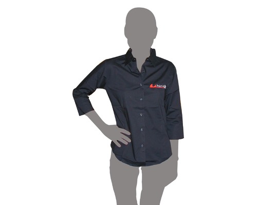 BIGSHIP Chemise femme 3/4 noire BigShip