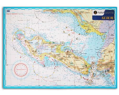 NAVICARTE Carte plastifiée Ile de Ré Navicarte NAVICARTE Carte plastifiée Ile de Ré Navicarte