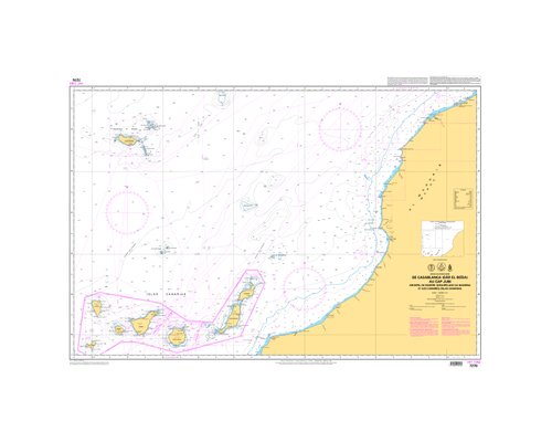 SHOM L7270 de Casablanca au Cap Jubi - Cap Vert et Canaries Shom SHOM L7270 de Casablanca au Cap Jubi - Cap Vert et Canaries Shom