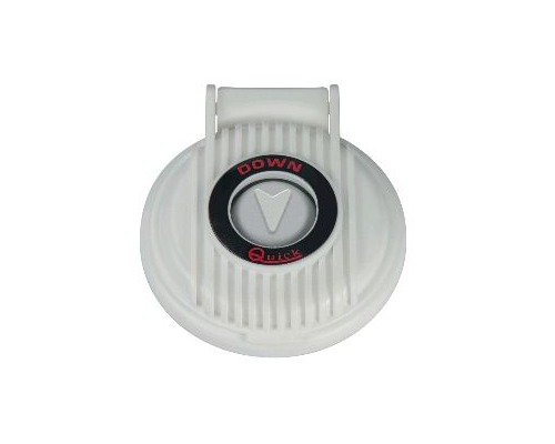 QUICK Contacteur à pied descente (bouton gris et capot blanc Quick