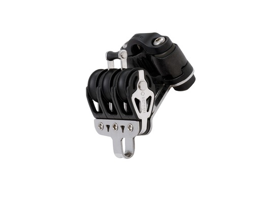 SELDEN Poulie triple à billes à ringot avec taquet Ø20mm Selden SELDEN Poulie triple à billes à ringot avec taquet Ø20mm Selden