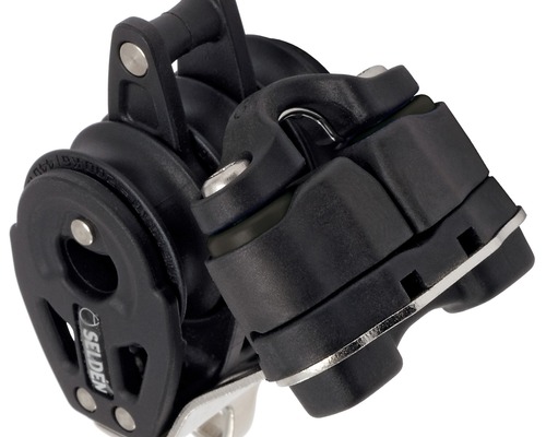 SELDEN Poulie triple à billes à ringot avec taquet Ø30mm Selden SELDEN Poulie triple à billes à ringot avec taquet Ø30mm Selden