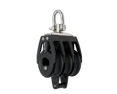 SELDEN Poulie triple à billes à émerillon à ringot Ø40mm Selden SELDEN Poulie triple à billes à émerillon à ringot Ø40mm Selden