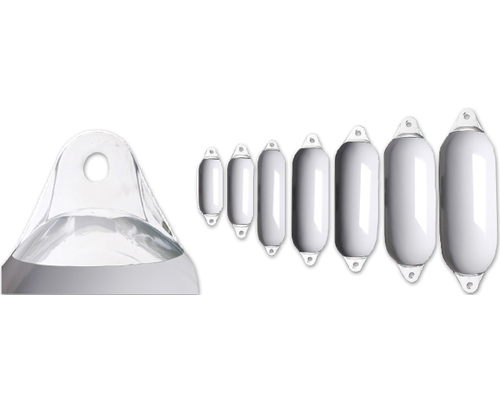 MAJONI Pare battage 2 anneaux blanc 19x68cm Majoni MAJONI Pare battage 2 anneaux blanc 19x68cm Majoni