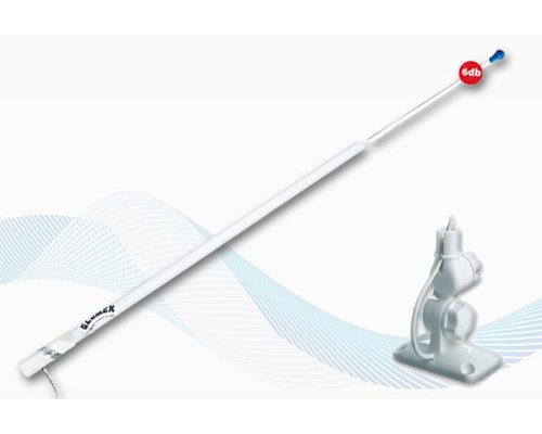 GLOMEX RA1206NY + RA135 Vedette - 2.4m - 6db - rotule nylon Glomex