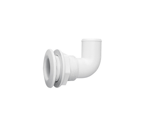 NUOVA RADE Sortie de coque blanche coudée Ø30mm - tuyau Ø20 Nuova Rade