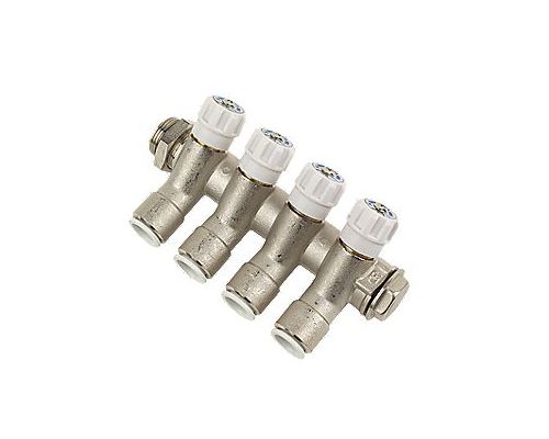 JOHN GUEST Distributeur laiton 3/4 x 4 voies Ø15mm JOHN GUEST JOHN GUEST Distributeur laiton 3/4 x 4 voies Ø15mm JOHN GUEST
