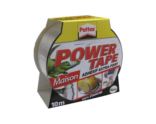 PATTEX Adhésif Power Tape blanc 10m PATTEX Adhésif Power Tape blanc 10m