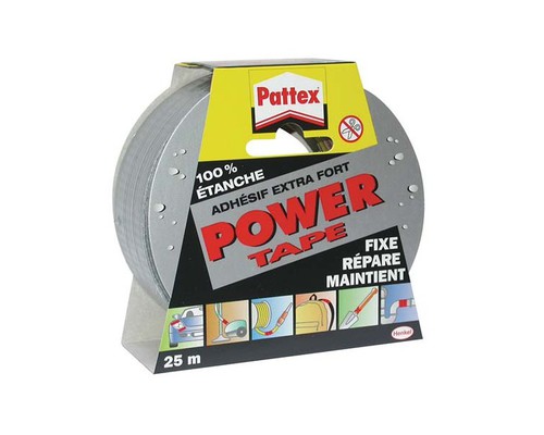 PATTEX Adhésif Power Tape gris 25m Pattex PATTEX Adhésif Power Tape gris 25m Pattex
