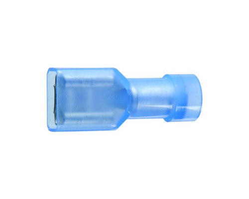 Cosses plate 6.3mm bleu femelle isolé les 10 Cosses plate 6.3mm bleu femelle isolé les 10