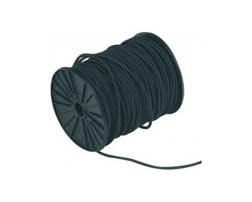 Sandow noir Ø6mm le mètre Sandow noir Ø6mm le mètre